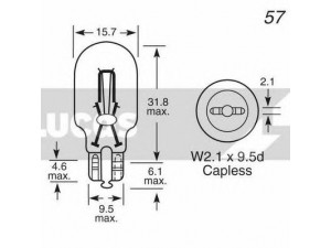 LUCAS ELECTRICAL LLB955A lemputė, indikatorius 
 Dviratė transporto priemonės -> Elektros įranga -> Kombinuotas galinis žibintas/dalys -> Kombinuoto galinio žibinto lemputė