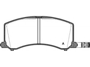 OPEN PARTS BPA0595.02 stabdžių trinkelių rinkinys, diskinis stabdys 
 Techninės priežiūros dalys -> Papildomas remontas
5580060G00, 5580061G50, 5580061G60