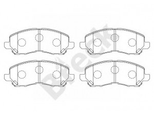 BRECK 23584 00 701 00 stabdžių trinkelių rinkinys, diskinis stabdys 
 Techninės priežiūros dalys -> Papildomas remontas
68035576AA, 1607690380, 1607690480