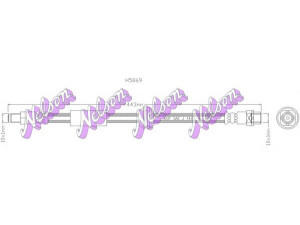 Brovex-Nelson H5869 stabdžių žarnelė 
 Stabdžių sistema -> Stabdžių žarnelės
34306763682, 34306763682, 34306793611