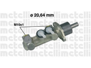 METELLI 05-0147 pagrindinis cilindras, stabdžiai 
 Stabdžių sistema -> Pagrindinis stabdžių cilindras
793604, 793962, 793604, 793962