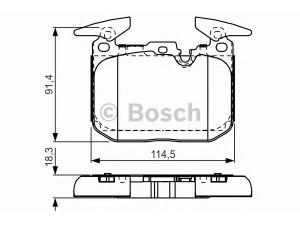 BOSCH 0 986 TB3 211 stabdžių trinkelių rinkinys, diskinis stabdys 
 Techninės priežiūros dalys -> Papildomas remontas
34 10 6 799 805, 34 11 6 850 850