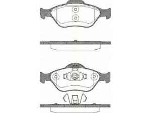 TRISCAN 8110 16008 stabdžių trinkelių rinkinys, diskinis stabdys 
 Techninės priežiūros dalys -> Papildomas remontas
1101462, 1101463, 1101464, 1128463
