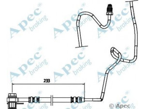 APEC braking HOS3769 stabdžių žarnelė 
 Stabdžių sistema -> Stabdžių žarnelės
1J0611764AD, 1J0611764K, 1J0611764R