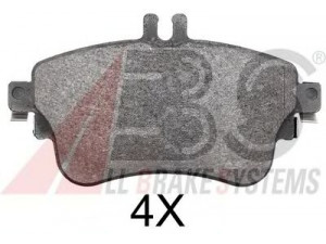 A.B.S. 37912 stabdžių trinkelių rinkinys, diskinis stabdys 
 Techninės priežiūros dalys -> Papildomas remontas
0064204820, 0084200420