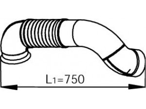 DINEX 53131 išleidimo kolektorius 
 Išmetimo sistema -> Išmetimo vamzdžiai
942.490.2419