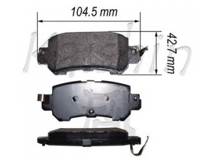KAISHIN FK3156 stabdžių trinkelių rinkinys, diskinis stabdys
K0Y12648Z, K0Y12648ZA