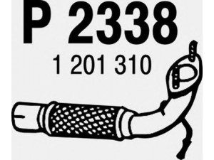 FENNO P2338 išleidimo kolektorius 
 Išmetimo sistema -> Išmetimo vamzdžiai
1100449, 1201310, 1255737