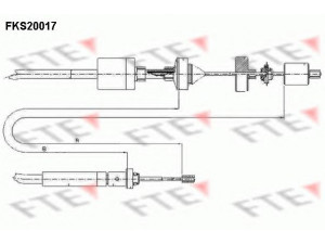 FTE FKS20017 sankabos trosas 
 Sankaba/dalys -> Sankabos valdymas -> Sankabos trosas
77 00 423 684, 82 00 073 170