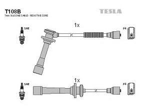 TESLA T108B uždegimo laido komplektas 
 Kibirkšties / kaitinamasis uždegimas -> Uždegimo laidai/jungtys
0K013-18-160A, 0K013-18-160B, 27350-3X-100