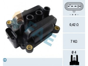 FAE 80287 ritė, uždegimas 
 Kibirkšties / kaitinamasis uždegimas -> Uždegimo ritė
22462-00Q0A, 82 00 702 693, 8200702693