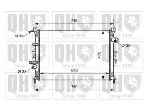 QUINTON HAZELL QER1624 radiatorius, variklio aušinimas 
 Aušinimo sistema -> Radiatorius/alyvos aušintuvas -> Radiatorius/dalys
1 377 542, 1 461 068, 1 477 219