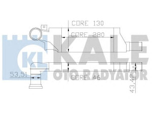 KALE OTO RADYATÖR 346200 tarpinis suslėgto oro aušintuvas, kompresorius 
 Variklis -> Oro tiekimas -> Įkrovos agregatas (turbo/superįkrova) -> Tarpinis suslėgto oro aušintuvas
1300 410, 24466787, 93177425, 1300 410
