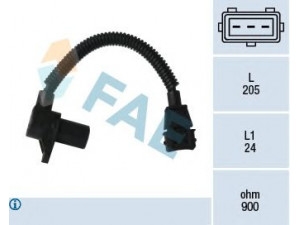 FAE 79355 jutiklis, alkūninio veleno impulsas; impulso jutiklis, smagratis 
 Variklis -> Variklio elektra
39600 4X310