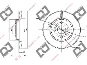DJ PARTS BD1450 stabdžių diskas 
 Stabdžių sistema -> Diskinis stabdys -> Stabdžių diskas
43512-52120, 4351252120
