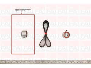 FAI AutoParts TBK424 paskirstymo diržo komplektas 
 Techninės priežiūros dalys -> Papildomas remontas