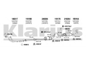 KLARIUS 960161E išmetimo sistema 
 Išmetimo sistema -> Išmetimo sistema, visa