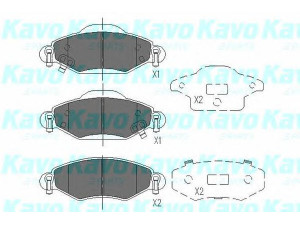 KAVO PARTS KBP-9023 stabdžių trinkelių rinkinys, diskinis stabdys 
 Techninės priežiūros dalys -> Papildomas remontas
044650D010, 044650D040, 097802