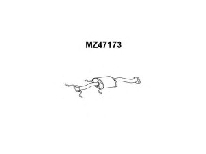 VENEPORTE MZ47173 priekinis duslintuvas 
 Išmetimo sistema -> Duslintuvas
F24540300A, FEM940300