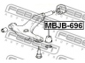 FEBEST MBJB-696 remonto komplektas, atrama/vairo trauklė
MB001699, 54503-22A00