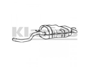 KLARIUS AU233T galinis duslintuvas 
 Išmetimo sistema -> Duslintuvas
1J6253609BA, 1J6253609D, 1J6253609L