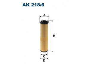 FILTRON AK218/6 oro filtras 
 Techninės priežiūros dalys -> Techninės priežiūros intervalai
6460940304