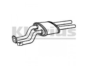 KLARIUS 220408 priekinis duslintuvas 
 Išmetimo sistema -> Duslintuvas
5024539