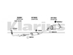 KLARIUS 450141U išmetimo sistema 
 Išmetimo sistema -> Išmetimo sistema, visa