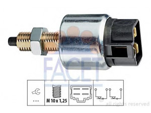 FACET 7.1128 stabdžių žibinto jungiklis 
 Stabdžių sistema -> Stabdžių žibinto jungiklis
37740-60G00-000, 37740-61B10-000