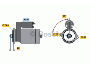 BOSCH 0 986 014 391 starteris
28100 41060, 28100 44010, 28100 44040