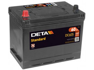 DETA DC605 starterio akumuliatorius; starterio akumuliatorius 
 Elektros įranga -> Akumuliatorius
61 21 8 381 716, 191915105AB