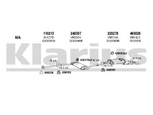 KLARIUS 930317E išmetimo sistema 
 Išmetimo sistema -> Išmetimo sistema, visa