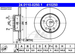 ATE 24.0110-0250.1 stabdžių diskas 
 Dviratė transporto priemonės -> Stabdžių sistema -> Stabdžių diskai / priedai
5 69 109, 9117772