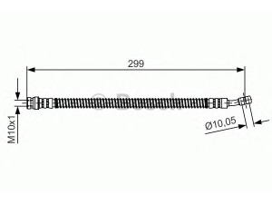 BOSCH 1 987 481 391 stabdžių žarnelė 
 Stabdžių sistema -> Stabdžių žarnelės
58731 07000
