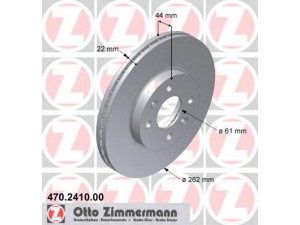 ZIMMERMANN 470.2410.00 stabdžių diskas 
 Stabdžių sistema -> Diskinis stabdys -> Stabdžių diskas
7700 802 232, 7700 841 563, 7701 204 300