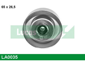 LUCAS ENGINE DRIVE LA0035 įtempiklio skriemulys, V formos rumbuotas diržas 
 Diržinė pavara -> V formos rumbuotas diržas/komplektas -> Įtempiklio skriemulys