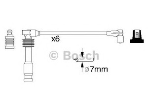 BOSCH 0 986 357 055 uždegimo laido komplektas 
 Kibirkšties / kaitinamasis uždegimas -> Uždegimo laidai/jungtys
1612603, 1612619, 90491944, 90493032