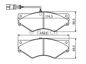 BOSCH 0 986 494 193 stabdžių trinkelių rinkinys, diskinis stabdys 
 Techninės priežiūros dalys -> Papildomas remontas
1906183