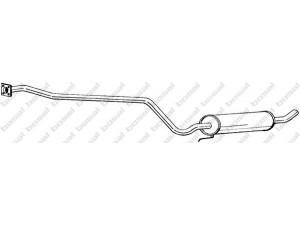 BOSAL 283-191 vidurinis duslintuvas 
 Išmetimo sistema -> Duslintuvas
7 567 720