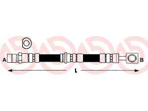 BREMBO T 59 019 stabdžių žarnelė 
 Stabdžių sistema -> Stabdžių žarnelės
562364, 562373, 90495787, 90539252