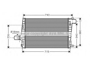 AVA QUALITY COOLING AI4259 tarpinis suslėgto oro aušintuvas, kompresorius 
 Variklis -> Oro tiekimas -> Įkrovos agregatas (turbo/superįkrova) -> Tarpinis suslėgto oro aušintuvas
4B0145805E, 4B0145805F