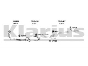 KLARIUS 362059U išmetimo sistema