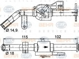 HELLA 9XL 351 328-151 valdymo vožtuvas, aušinimo skystis
000 830 51 84, A 000 830 51 84