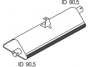 DINEX 68301 vidurinis / galinis duslintuvas
165169