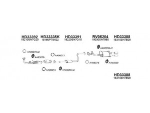 VENEPORTE 330051 išmetimo sistema 
 Išmetimo sistema -> Išmetimo sistema, visa