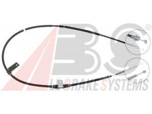 A.B.S. K14867 trosas, stovėjimo stabdys 
 Stabdžių sistema -> Valdymo svirtys/trosai
MB 858046