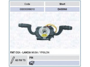 MAGNETI MARELLI 000050068010 vairo kolonėlės jungiklis 
 Vidaus įranga -> Rankinės/kojinės svirties sistema
735361937, 735400933, 735488019