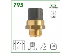 MTE-THOMSON 795 temperatūros jungiklis, radiatoriaus ventiliatorius 
 Aušinimo sistema -> Siuntimo blokas, aušinimo skysčio temperatūra
867.959.481, 867.959.481, 867.959.481
