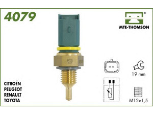MTE-THOMSON 4079 siuntimo blokas, aušinimo skysčio temperatūra; siuntimo blokas, aušinimo skysčio temperatūra; siuntimo blokas, aušinimo skysčio temperatūra 
 Elektros įranga -> Jutikliai
133888, 1338A7, 96368023, 9636777180
