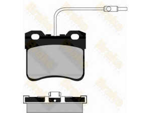 Brake ENGINEERING PA561 stabdžių trinkelių rinkinys, diskinis stabdys 
 Techninės priežiūros dalys -> Papildomas remontas
425321, 95619549, 95619550, 95619601